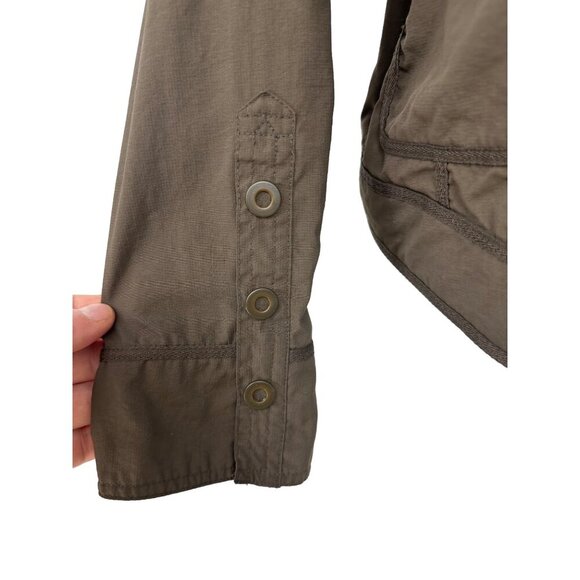 Columbia Titanium Omni Dry Brown Snap Button Front Lightweight Jacket Size L - Picture 8 of 15